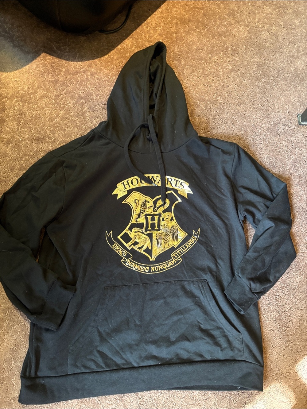 Hogwarts Crest Black Kids Hoodie